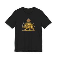 Iran Crown Lion & Sun Pahlavi Unisex T-Shirt | Persian Crown Symbol Tee