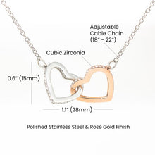 To My Soulmate Interlocking Hearts Necklace