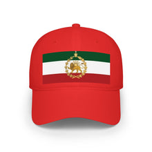 Iran Lion & Sun Crown Baseball Cap – Persian Flag Pahlavi Hat | پرچم شیر و خورشید تاج‌دار ایران