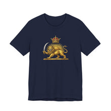 Iran Crown Lion & Sun Pahlavi Unisex T-Shirt | Persian Crown Symbol Tee