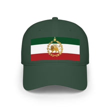 Iran Lion & Sun Crown Baseball Cap – Persian Flag Pahlavi Hat | پرچم شیر و خورشید تاج‌دار ایران
