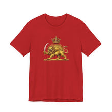 Iran Crown Lion & Sun Pahlavi Unisex T-Shirt | Persian Crown Symbol Tee