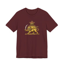 Iran Crown Lion & Sun Pahlavi Unisex T-Shirt | Persian Crown Symbol Tee