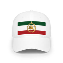 Iran Lion & Sun Crown Baseball Cap – Persian Flag Pahlavi Hat | پرچم شیر و خورشید تاج‌دار ایران