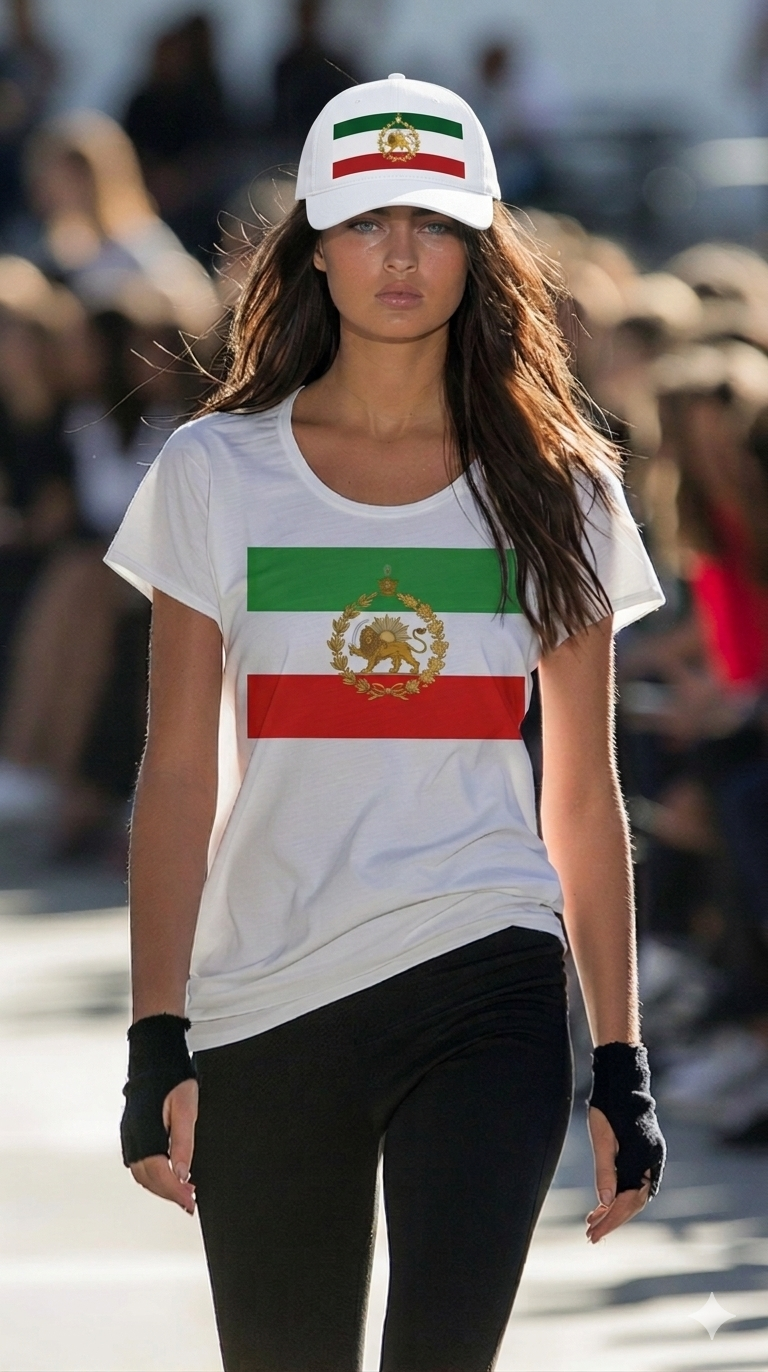 Iran Lion & Sun Crown Baseball Cap – Persian Flag Pahlavi Hat | پرچم شیر و خورشید تاج‌دار ایران