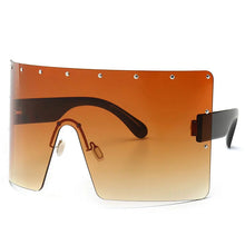 Designer's Inspired Oversized Shield Sunglasses UV400 Shilla