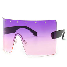 Designer's Inspired Oversized Shield Sunglasses UV400 Shilla