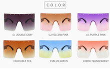Designer's Inspired Oversized Shield Sunglasses UV400 Shilla