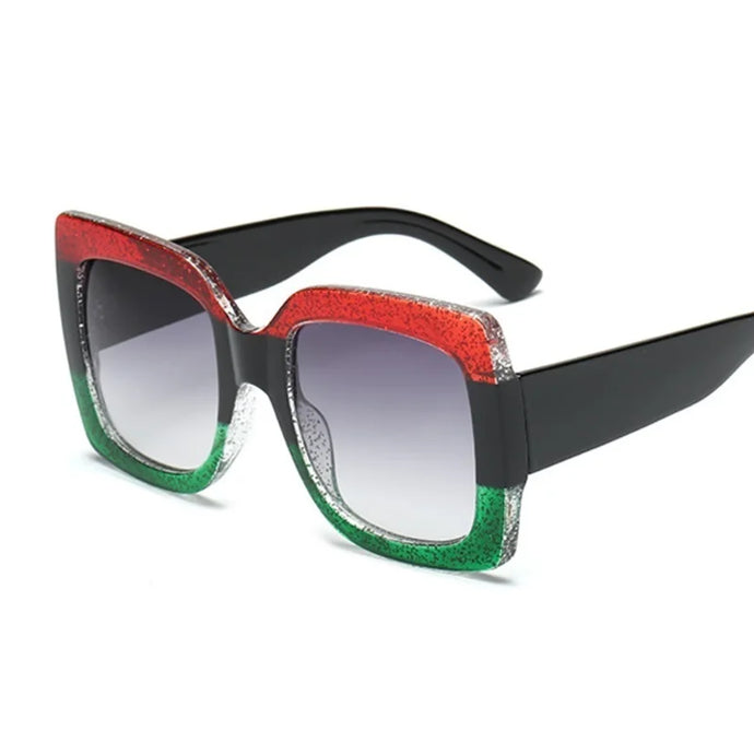 Designer's Inspired Oversized Square Sunglasses UV400 - Nicole