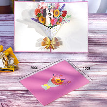 3D Pop-Up Flower Greeting Card – Floral Surprise Card for Birthday, Mother’s Day, Wedding & Anniversary