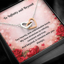 To Infinity and Beyond Interlocking Hearts Necklace