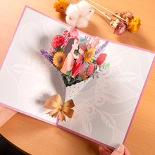 3D Pop-Up Flower Greeting Card – Floral Surprise Card for Birthday, Mother’s Day, Wedding & Anniversary
