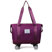 Double-layer Expansion with Wheels Large-capacity Travel Bag - Unisex