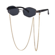Luxury Designer Style Sunglasses with Chain - Ava