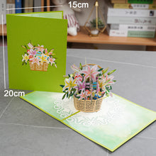 3D Pop-Up Flower Greeting Card – Floral Surprise Card for Birthday, Mother’s Day, Wedding & Anniversary