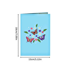 Pop Up 3D Butterfly Flower Greeting Card, Mother's Day, Anniversary, Birthday
