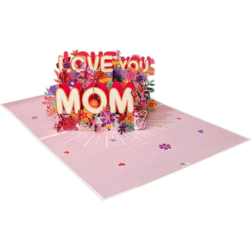 Paper Love 3D Pop Up Love You Mom Card – Mother’s Day, All Occasion