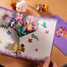 3D Pop-Up Flower Greeting Card – Floral Surprise Card for Birthday, Mother’s Day, Wedding & Anniversary