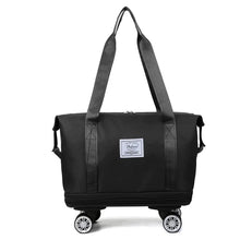 Double-layer Expansion with Wheels Large-capacity Travel Bag - Unisex