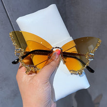 Crystal Butterfly Sunglasses UV400