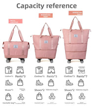 Double-layer Expansion with Wheels Large-capacity Travel Bag - Unisex