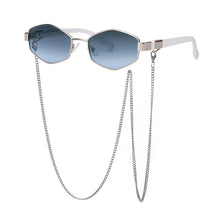Luxury Designer Style Sunglasses with Chain - Ava