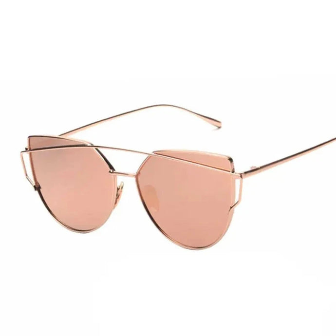 Designer's Inspired Mirror Cat eye Fashion Sunglasses UV400 - Radiance