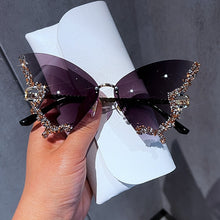 Crystal Butterfly Sunglasses UV400