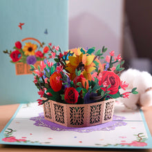 3D Pop-Up Flower Greeting Card – Floral Surprise Card for Birthday, Mother’s Day, Wedding & Anniversary