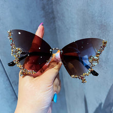 Crystal Butterfly Sunglasses UV400