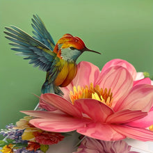 3D Pop Up Flower Bird Greeting Card, Mother's Day, Anniversary, Birthday