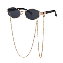 Luxury Designer Style Sunglasses with Chain - Ava