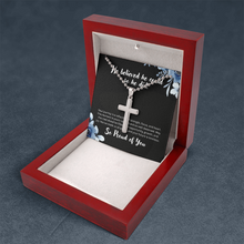 Cross Necklace Gift - Graduation Gift - He believed he could so he did