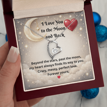 I Love You to the Moon and Back Heart Necklace