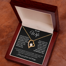 To My Wife Heart Necklace