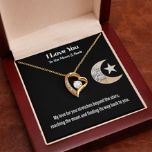 I Love You to the Moon & Back Heart Necklace