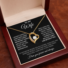To My Wife Heart Necklace