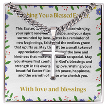 Artisan Cross Necklace Ester Gift with a message