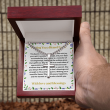 Artisan Cross Necklace Ester Gift with a message
