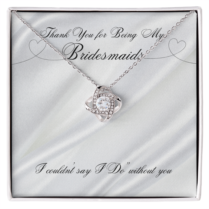 Love Knot Necklace - Bridesmaids Jewelry