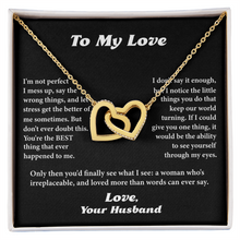 To My Love Interlocking Hearts Necklace