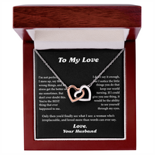 To My Love Interlocking Hearts Necklace