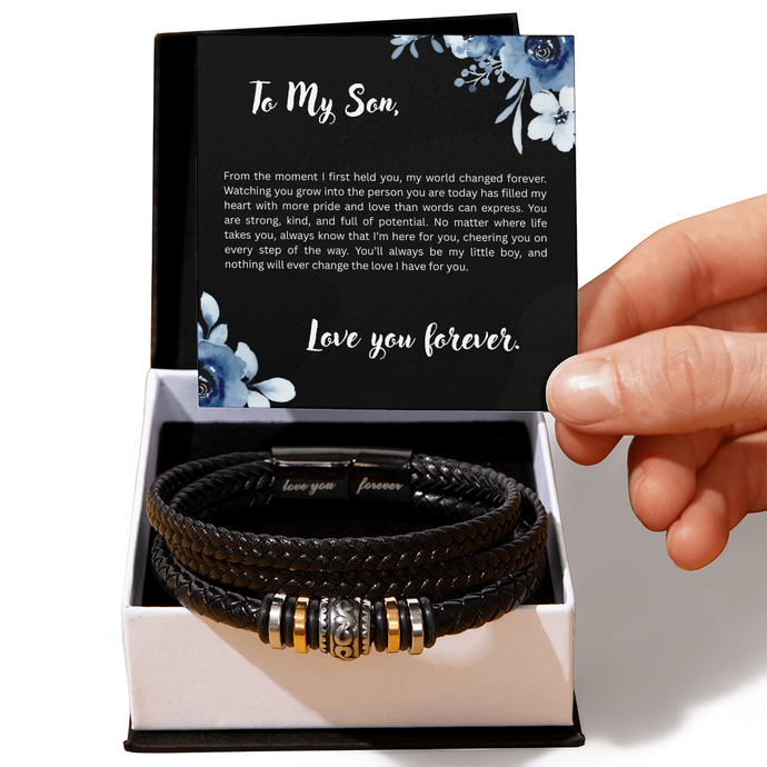 To My Son, Love You Forever Bracelet, Gift for Son, Any Occasion