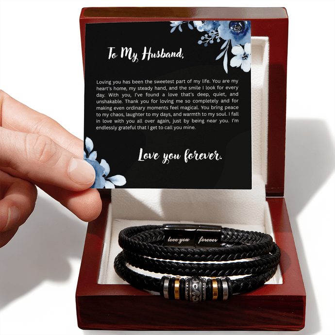 To My Husband, Love You Forever Bracelet, Gift for Husband, Any Occasion