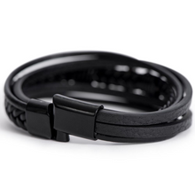 Graduation Men's Cross Leather Bracelet