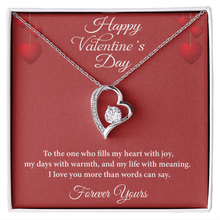 Happy Valentine's Day Heart Necklace