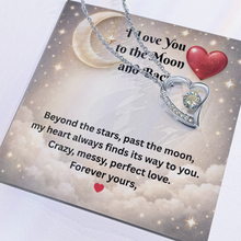I Love You to the Moon and Back Heart Necklace