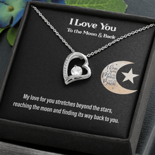 I Love You to the Moon & Back Heart Necklace