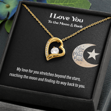I Love You to the Moon & Back Heart Necklace