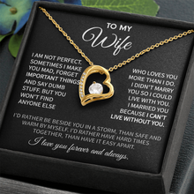 To My Wife Heart Necklace